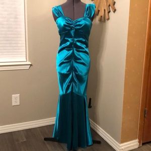 Beautiful teal mermaid dress